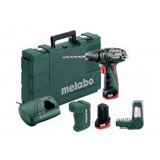 Аккумуляторный шуруповерт Metabo PowerMaxx SB + PA + BitBox 9 (600385910)