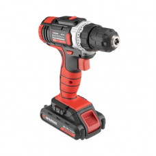 Дриль-шурупокрут акумуляторний Li-Ion 18 В, 25 Nm, 0-400/0-1500 об/хв, 2x2.0 Аг INTERTOOL WT-0314