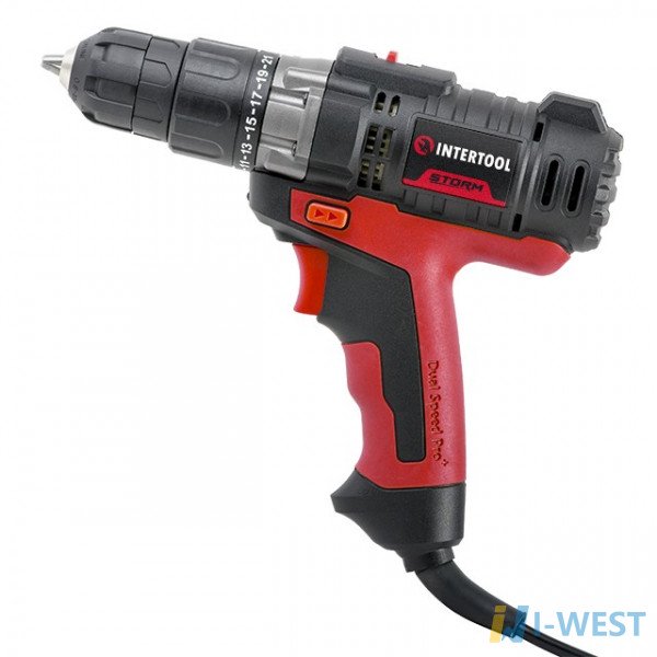 Дрель шуруповерт 420Вт, 2 скорости INTERTOOL WT-0104