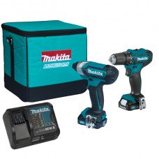 Набір CXT 12Vmax (DF333DZ, TD110DZ, DC10SB, BL1021Bx2) (CLX224SA) Makita Набір CXT 12Vmax (DF333DZ, TD110DZ, DC10SB, BL1021Bx2) (CLX224SA) Makita