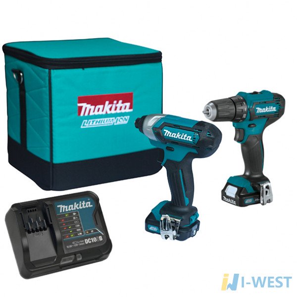 Набір CXT 12Vmax (DF333DZ, TD110DZ, DC10SB, BL1021Bx2) (CLX224SA) Makita