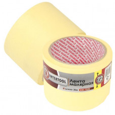 Лента малярная 72мм, 20м, желтая INTERTOOL DM-7220