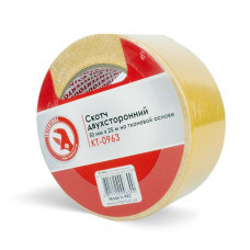 Скотч двосторонній 50 мм*25 м на тканинній основі INTERTOOL KT-0963