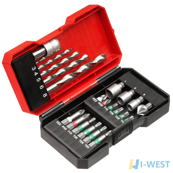 Набор бит и сверл по металлу HSS, 22 шт S-Box, KWB (108806) (108806 ) Набор бит и сверл по металлу HSS, 22 шт S-Box, KWB (108806) (108806 )