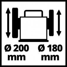 Точило для вологого заточування TC-WG 200 Einhell (4418008)