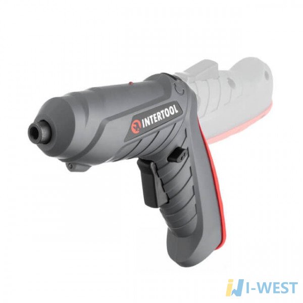 Викрутка акумуляторна 3.6 V, NiCd, поворотна рукоятка, кейс+насадки INTERTOOL DT-0302