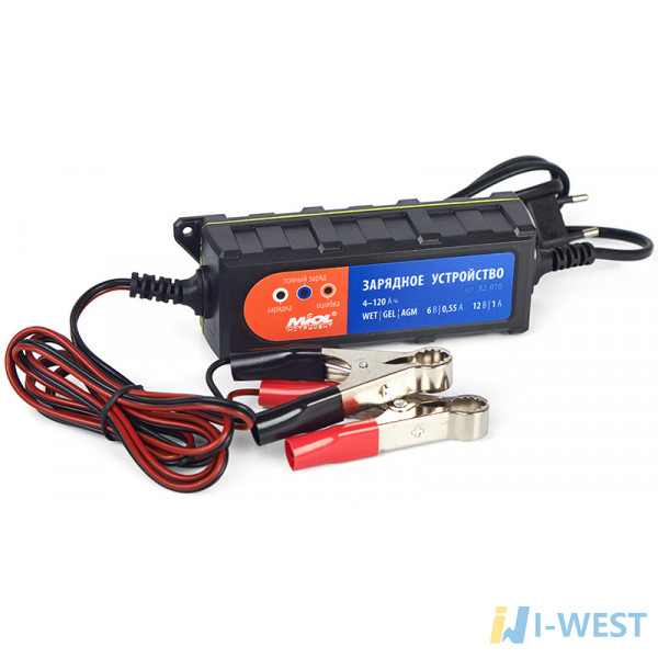 Зарядний пристрій 0.55A/1A 6V/12V MIOL (82-010) Зарядний пристрій 0.55A/1A 6V/12V MIOL (82-010)