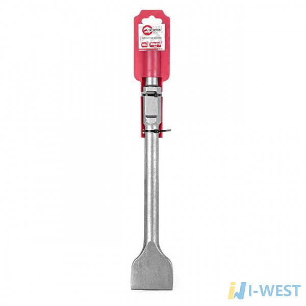 Зубило по камню HEX 30*410 мм, ширина 75 мм. INTERTOOL SD-0463