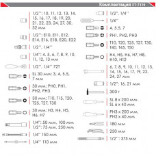 Професійний набір інструментів 1/4 INTERTOOL (ET-7119)