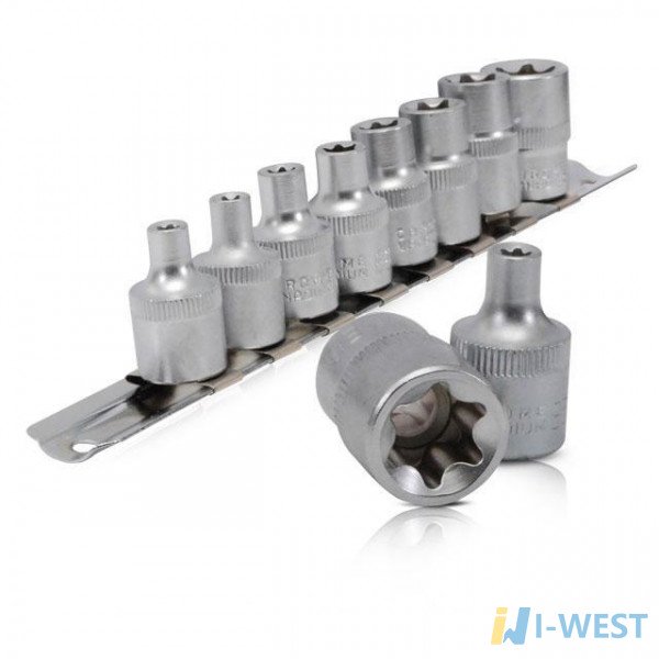 Набор головок TORX 8 ед, E5-E16, 3/8 INTERTOOL (ET-6015)