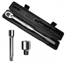 Ключ динамометричний 1/2", 28-210 Нм, перехідник 1/2"*3/8", подовжувач 125 мм * 1/2"  INTERTOOL XT-9007