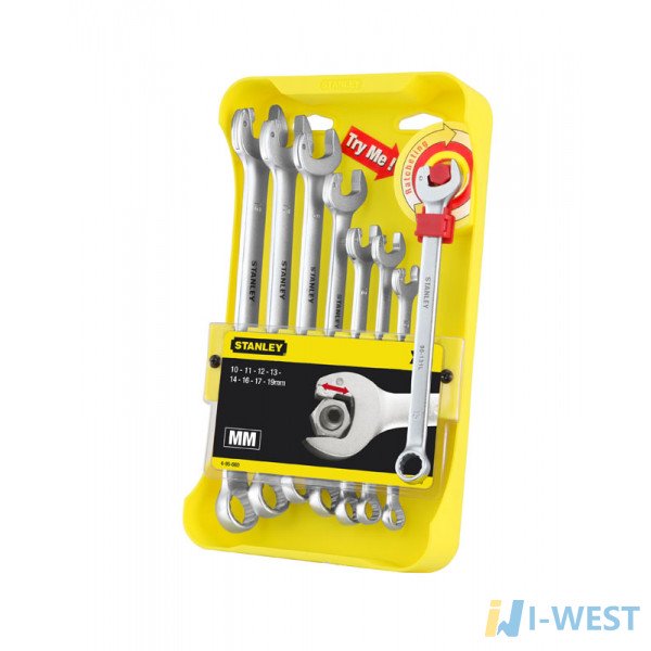 Набір комбінованих ключів "Ratcheting Wrench" STANLEY 4-95-660 Набір комбінованих ключів "Ratcheting Wrench" STANLEY 4-95-660