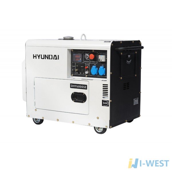 Дизельный генератор Hyundai DHY 6000 SE + колеса HYUNDAI