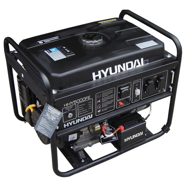 Генератор бензиновый Hyundai HHY 5000 FE + счетчик моточасов HYUNDAI Генератор бензиновый Hyundai HHY 5000 FE + счетчик моточасов HYUNDAI
