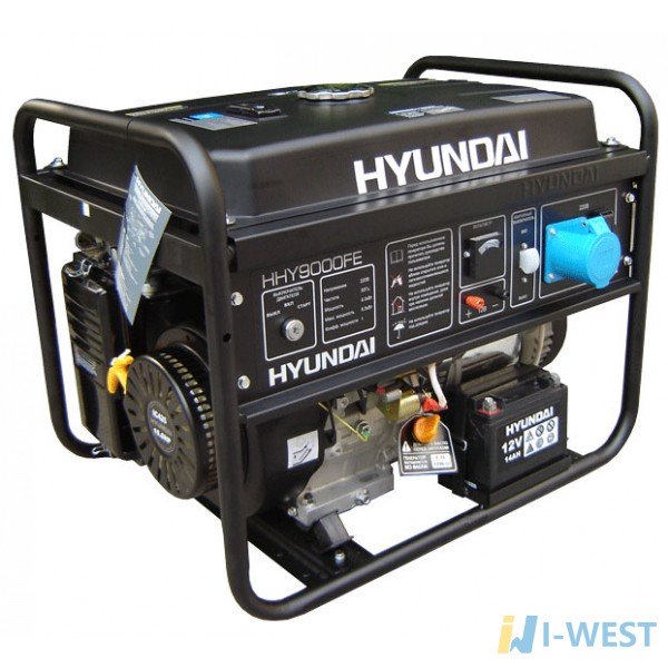 Генератор бензиновий Hyundai HHY 9000 FE + лічильник мотогодин HYUNDAI