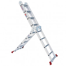 Драбина алюмінієва трансформер 4*4 сходинки, 4,7 м INTERTOOL LT-0029