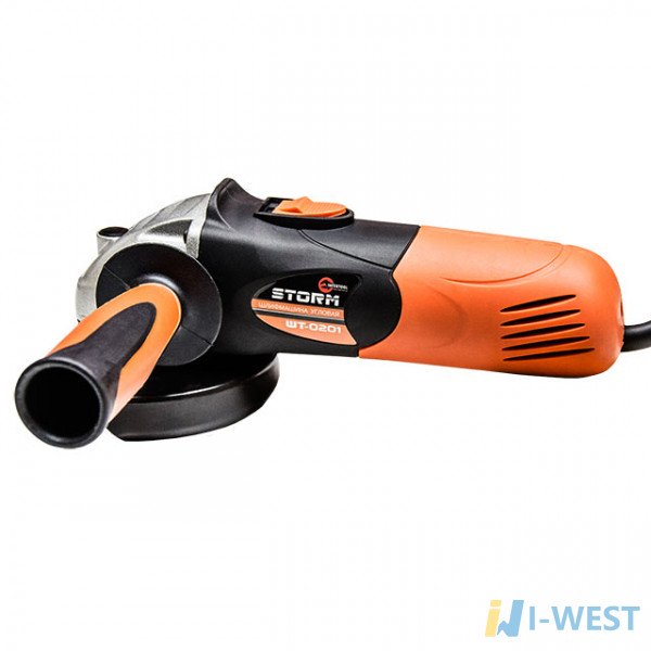 Шліфмашина кутова STORM, 500 Вт, 115 мм, 11000 об/хв, датчик зносу щіток INTERTOOL WT-0201