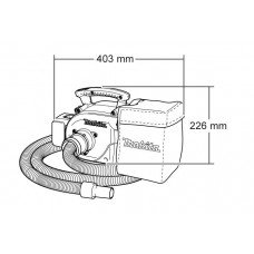 Пилосос акумуляторний Makita BVC340Z