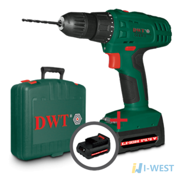 Аккумуляторная дрель-шуруповерт DWT ABS-14.4SLI2BMC (DWT ABS-14,4 SLi-2 BMC)