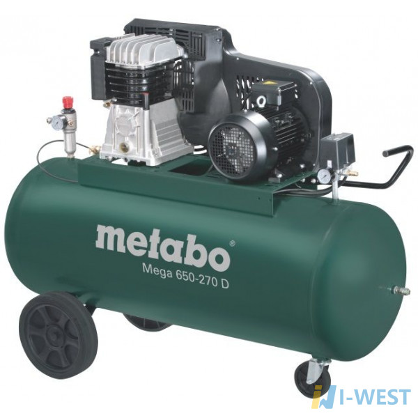 Поршневий компресор Metabo MEGA 650-270 D (601543000)