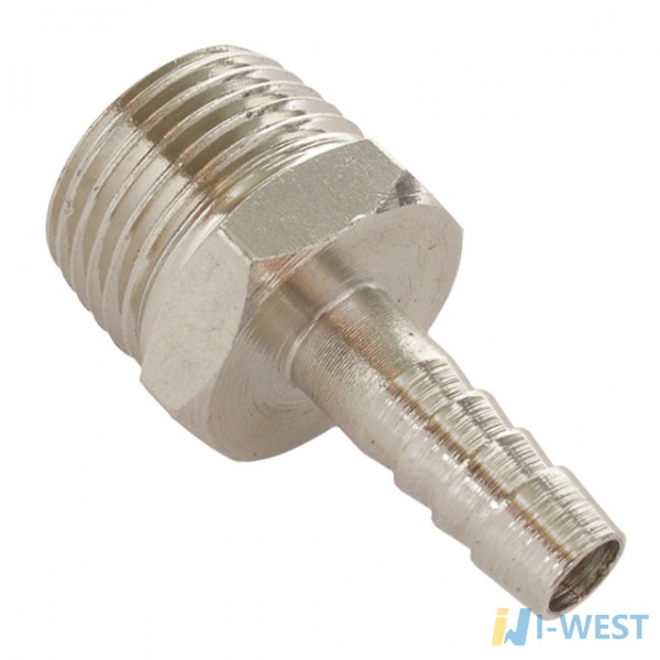 Перехідник з зовнішньою різьбою 1/4 на шланг 12мм INTERTOOL PT-1846 Перехідник з зовнішньою різьбою 1/4 на шланг 12мм INTERTOOL PT-1846