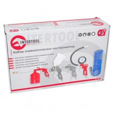 Набор покрасочный пневматический 5 ед. INTERTOOL PT-1502 Набор покрасочный пневматический 5 ед. INTERTOOL PT-1502