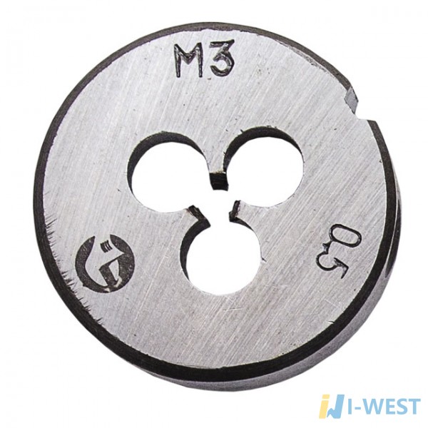 Плашка M 4x0,7 мм INTERTOOL SD-8210 Плашка M 4x0,7 мм INTERTOOL SD-8210