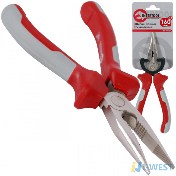 Щипцы удлиненные прямые 160 мм ПРОФ. INTERTOOL HT-0127 Щипцы удлиненные прямые 160 мм ПРОФ. INTERTOOL HT-0127