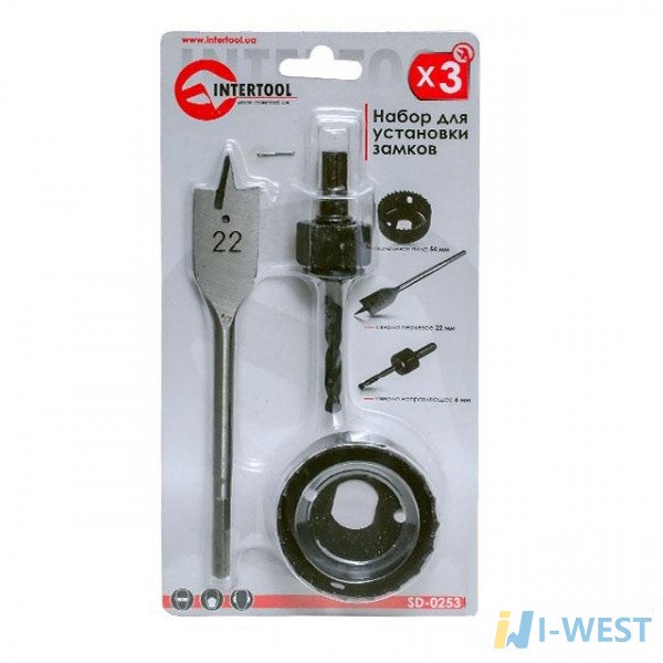 Набор для установки замков 3 шт INTERTOOL SD-0253