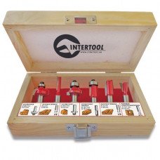 Набір фрез по дереву 6 од. INTERTOOL HT-0072
