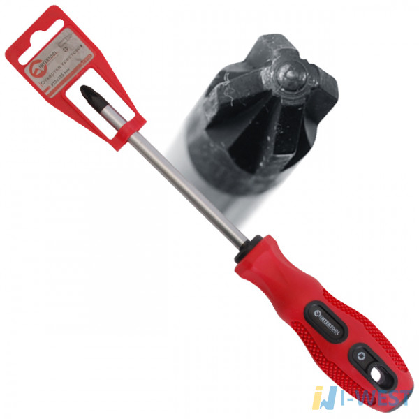 Викрутка хрестова PZ1x75 мм INTERTOOL VT-3155 Викрутка хрестова PZ1x75 мм INTERTOOL VT-3155