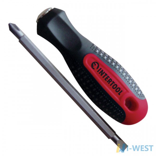 Викрутка двостороння SL6, PH2 INTERTOOL VT-3100 Викрутка двостороння SL6, PH2 INTERTOOL VT-3100