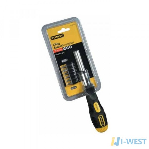 Викрутка блістері 6 біт реверсивна Stanley 0-62-509 STANLEY Викрутка блістері 6 біт реверсивна Stanley 0-62-509 STANLEY