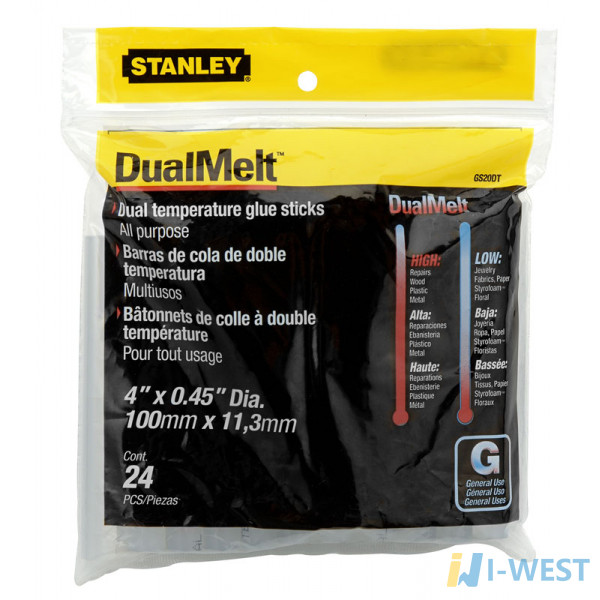 Термоклей "DualTemp" в стержнях STANLEY 1-GS20DT