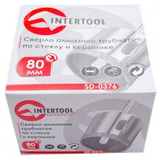 Коронка трубчаста по склу та кераміці 80 мм INTERTOOL SD-0376