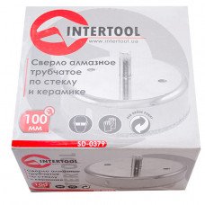 Коронка трубчаста по склу та кераміці 100 мм INTERTOOL SD-0379