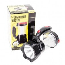 Фонарь аккумуляторный 1LED 1W + 12 LED INTERTOOL LB-0111 