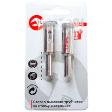 Коронка трубчаста по склу та кераміці 14 мм (упаковка 2 шт) INTERTOOL SD-0349