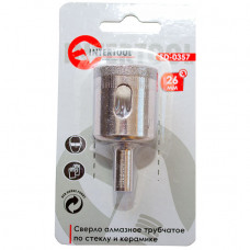 Коронка трубчаста по склу та кераміці 26 мм INTERTOOL SD-0357 Коронка трубчаста по склу та кераміці 26 мм INTERTOOL SD-0357