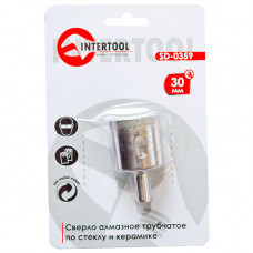 Коронка трубчаста по склу та кераміці 30 мм INTERTOOL SD-0359