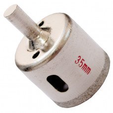 Коронка трубчаста по склу та кераміці 35 мм INTERTOOL SD-0361