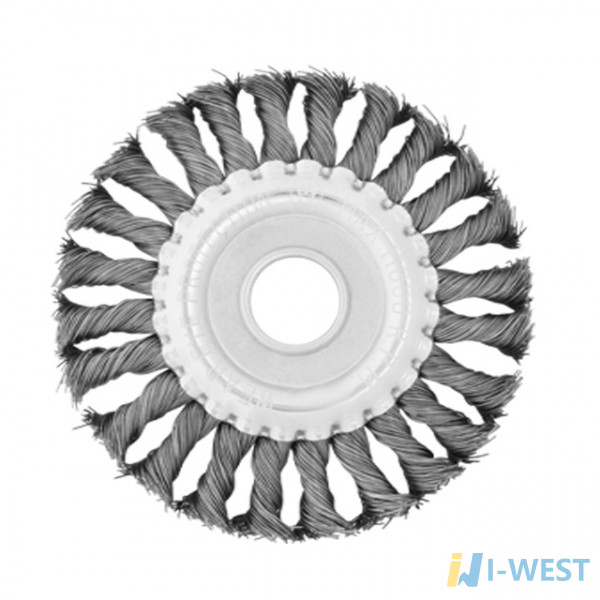 Щітка кільцева 115x22,2 мм (пучки кручений дроту) INTERTOOL BT-7115 Щітка кільцева 115x22,2 мм (пучки кручений дроту) INTERTOOL BT-7115