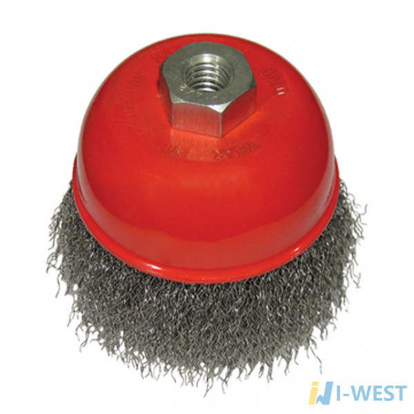 Щітка чашкова 150 мм, для КШМ, М14 (витий дріт) INTERTOOL BT-1150