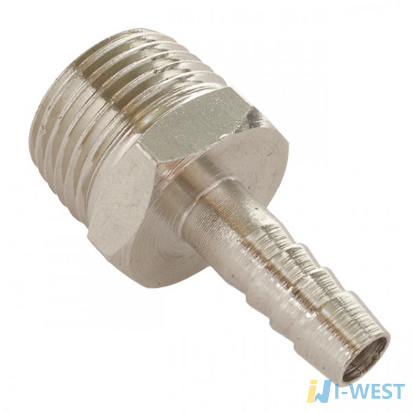 Перехідник з зовнішньою різьбою 1/4 шланг 10мм INTERTOOL PT-1845 Перехідник з зовнішньою різьбою 1/4 шланг 10мм INTERTOOL PT-1845
