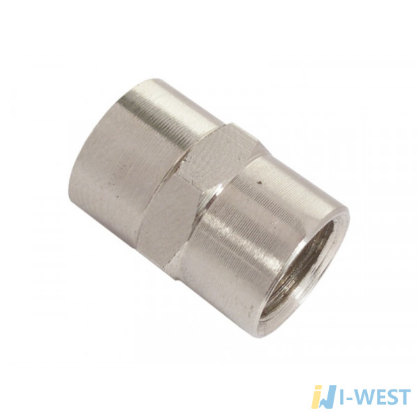 Резьбовое соединение с внутренней резьбой 1/4x1/4 INTERTOOL PT-1860 Резьбовое соединение с внутренней резьбой 1/4x1/4 INTERTOOL PT-1860