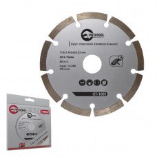 Диск отрезной сегментный, алмазный 115 мм, 16-18% INTERTOOL CT-1001