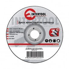 Диск зачисний по металу 150x6x22,2 мм INTERTOOL CT-4023