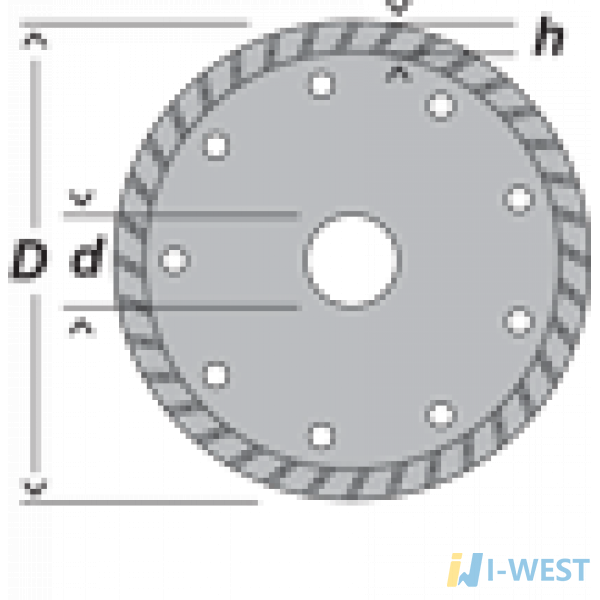 Диск алмазный универсальный DWT DP-TU180 Диск алмазный универсальный DWT DP-TU180