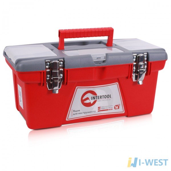 Ящик для инструментов с металлическими замками, 16 INTERTOOL (BX-0516)