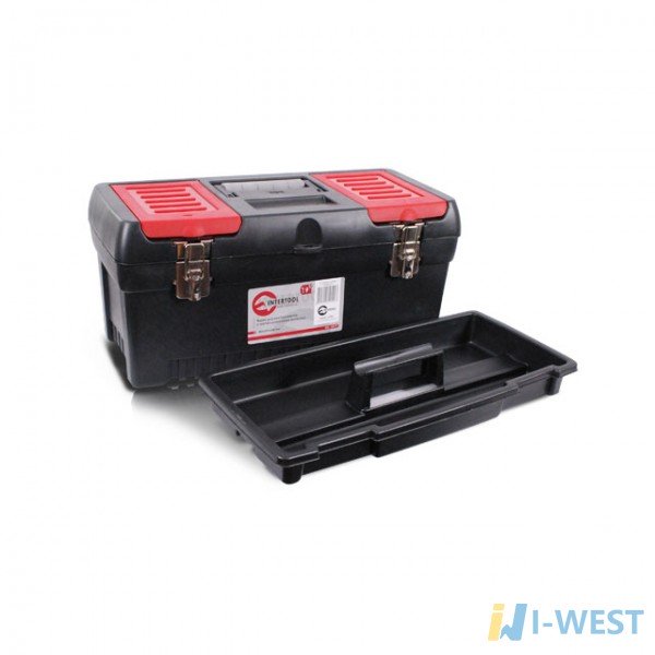 Скринька для інструментів з металевими замками, 19 INTERTOOL (BX-1019)